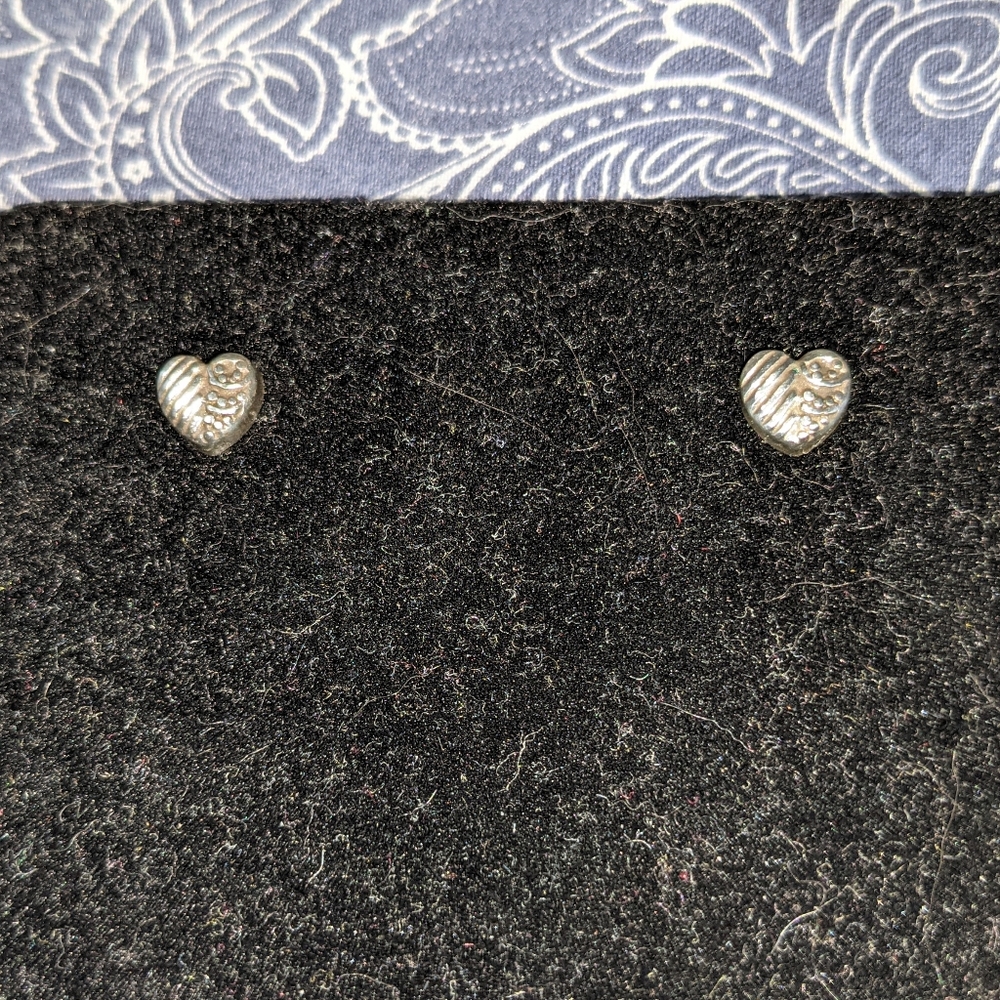 Brighton Sterling Silver Heart stud earrings